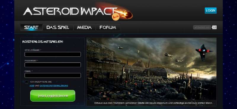 Screenshot Asteroid Impact