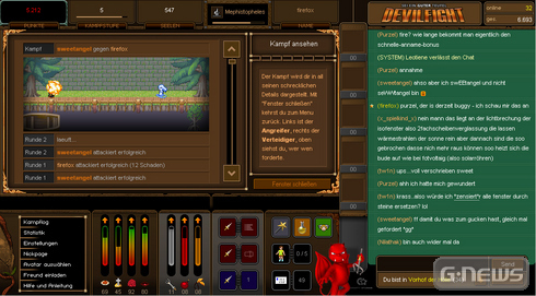 Browsergame für Mädchen: Devilfight