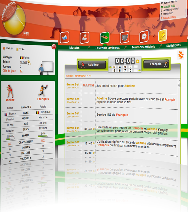 Screenshot TennisPlayer