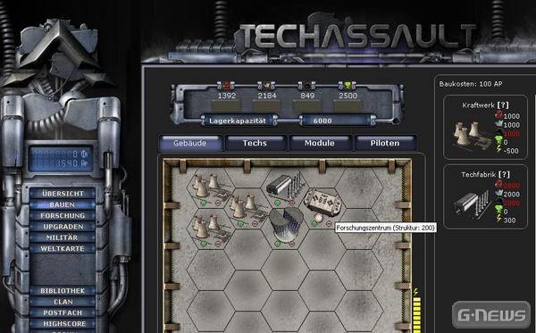 Techassault: SciFi Browsergame der nächsten Generation?