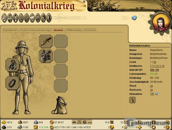 Bei Kolonialkrieg sind wahre Helden gefragt