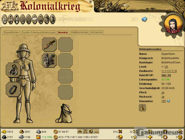 Bei Kolonialkrieg sind wahre Helden gefragt