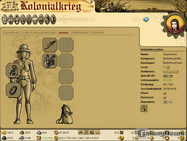 Bei Kolonialkrieg sind wahre Helden gefragt