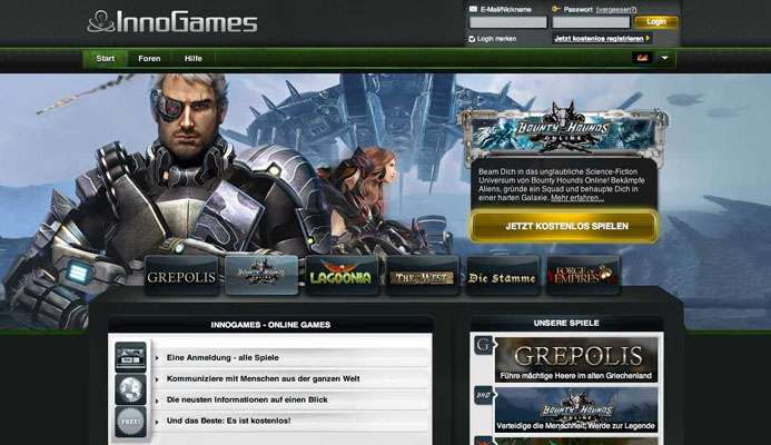 Screenshot InnoGames.com (eingestellt)