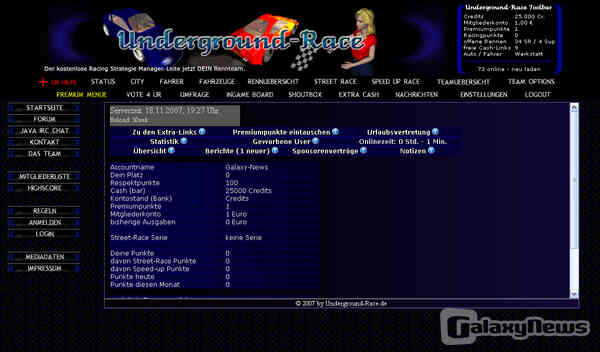 Underground-Race schickt die Spieler auf die Piste