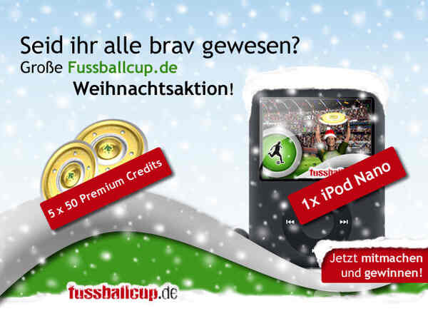 Bescherung mit Fussballcup & Galaxy-News: iPod Nano zu gewinnen!