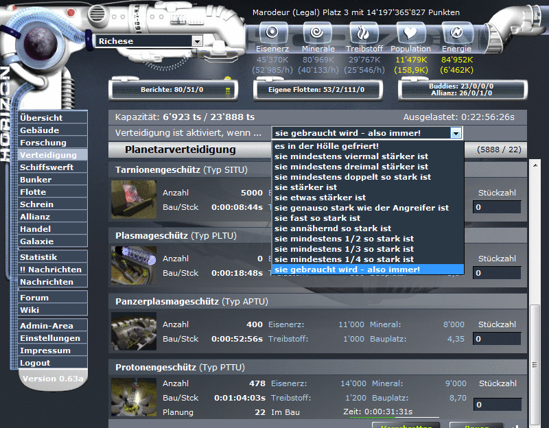 Screenshot Horiversum