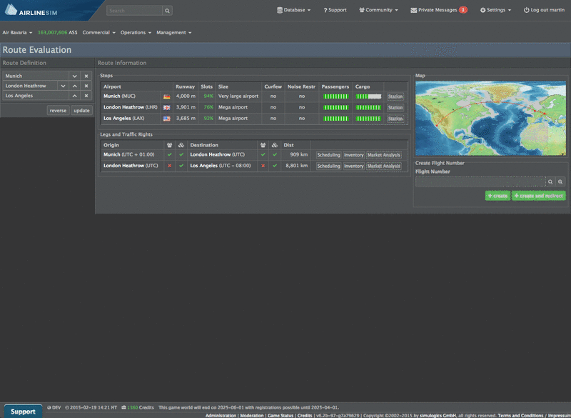 Screenshot AirlineSim