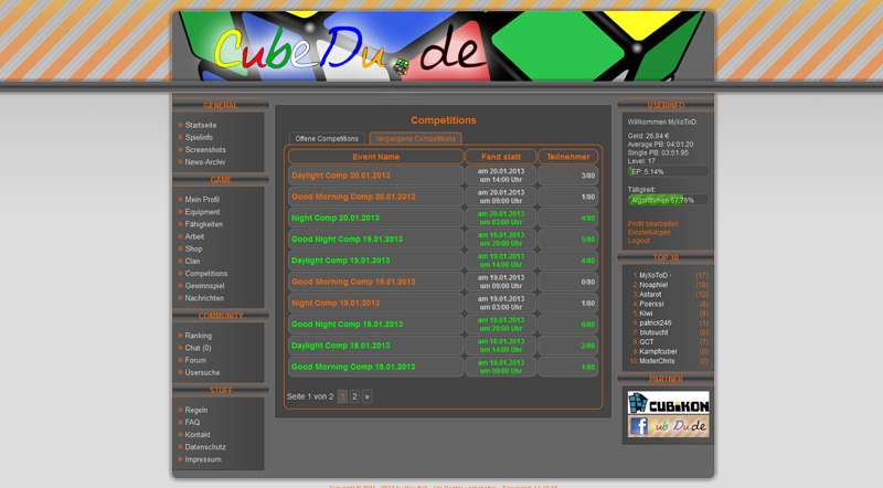 Screenshot CubeDu.de