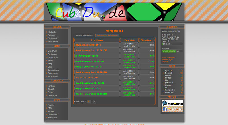 Screenshot CubeDu.de
