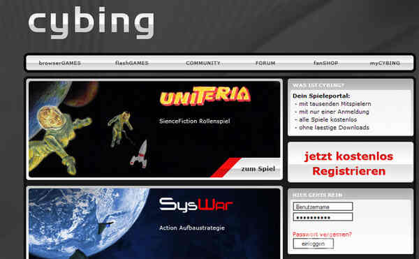 Cybing.de - Jetzt wird durchgestartet!
