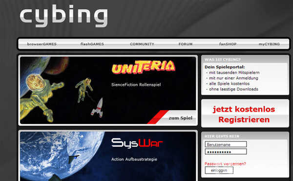 Cybing.de - Jetzt wird durchgestartet!