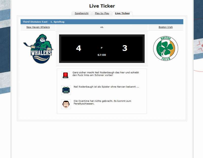Screenshot Eiszeit-Manager