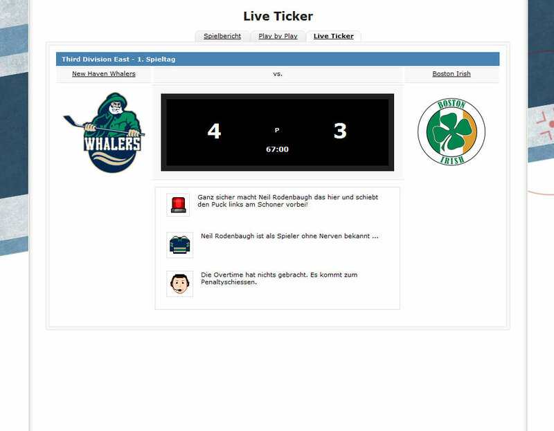 Screenshot Eiszeit-Manager