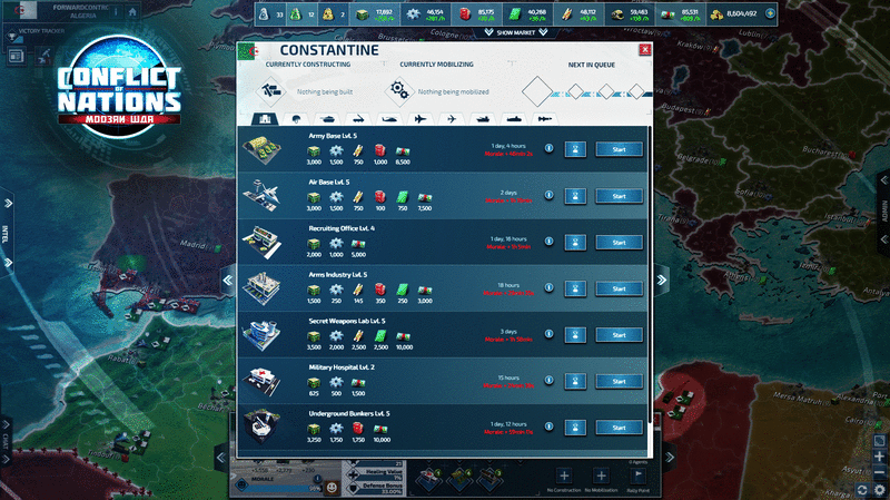 Screenshot Conflict of Nations