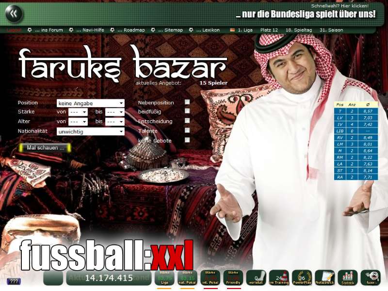 Screenshot fussball:xxl