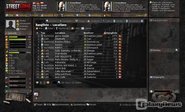 Erster Eindruck: StreetCrime ist die wohl bunteste Verbrecherwelt