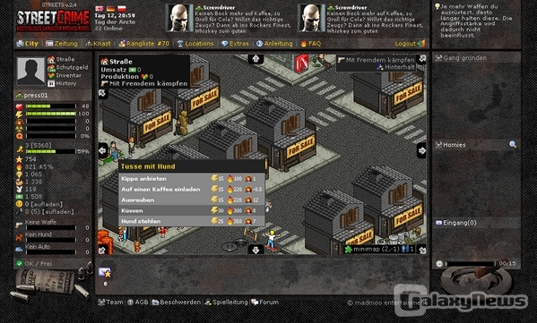 Erster Eindruck: StreetCrime ist die wohl bunteste Verbrecherwelt