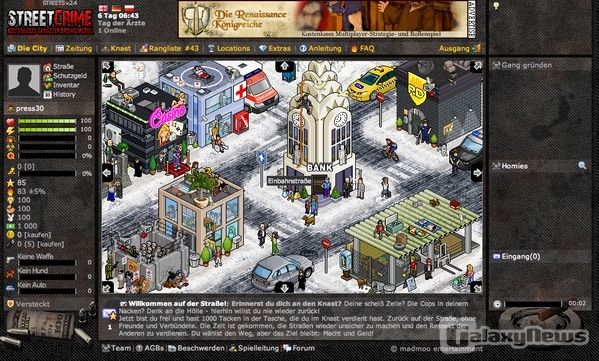 Erster Eindruck: StreetCrime ist die wohl bunteste Verbrecherwelt
