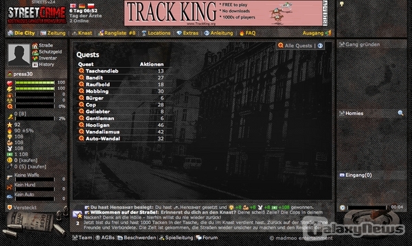 Erster Eindruck: StreetCrime ist die wohl bunteste Verbrecherwelt