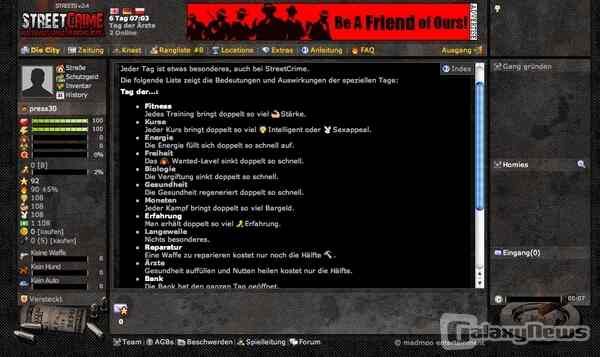 Erster Eindruck: StreetCrime ist die wohl bunteste Verbrecherwelt