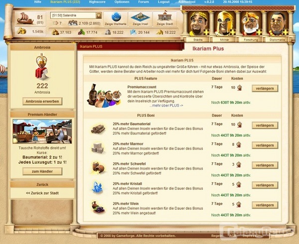 Angespielt: Ikariam entführt den Spieler in die Antike