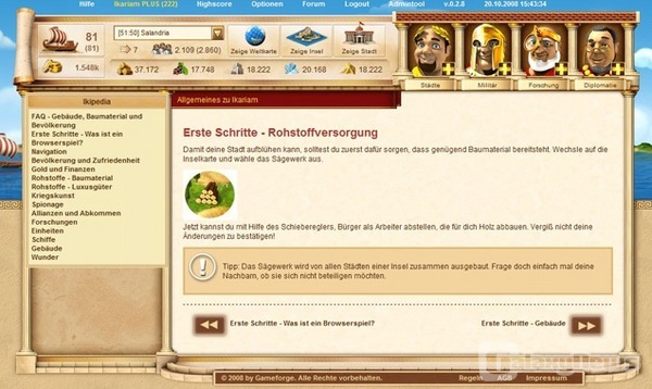 Angespielt: Ikariam entführt den Spieler in die Antike