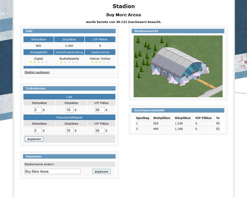 Screenshot Eiszeit-Manager