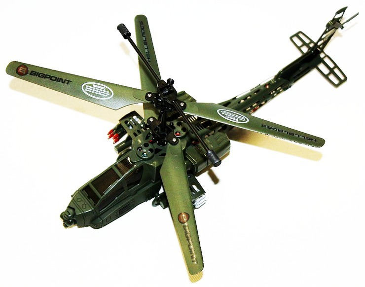 Ferngesteuerter Kampfhubschrauber zu gewinnen!