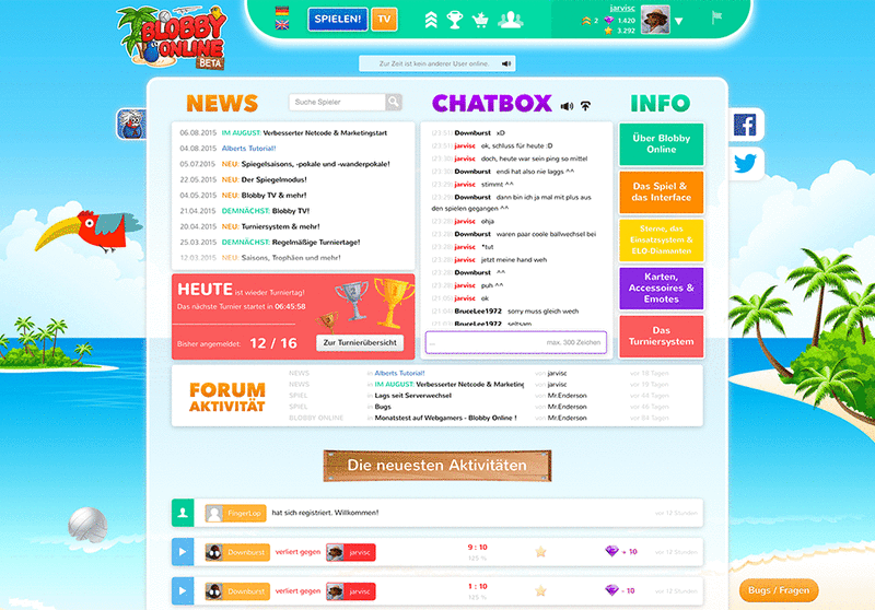 Screenshot Blobby Online