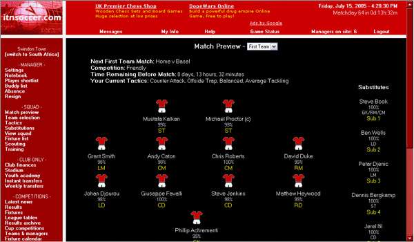 Screenshot In The Net Soccer
