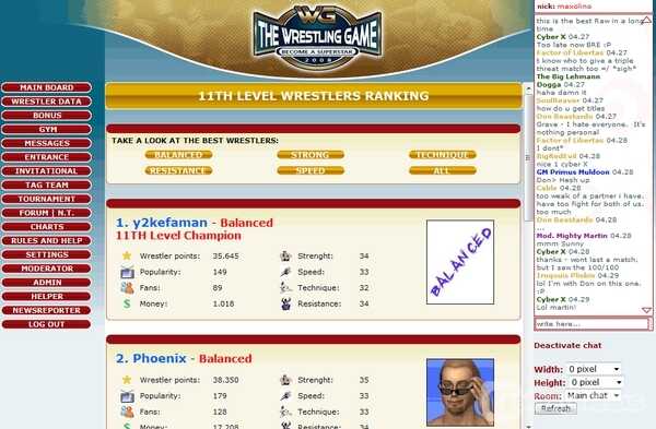 #3 Wrestling Game
