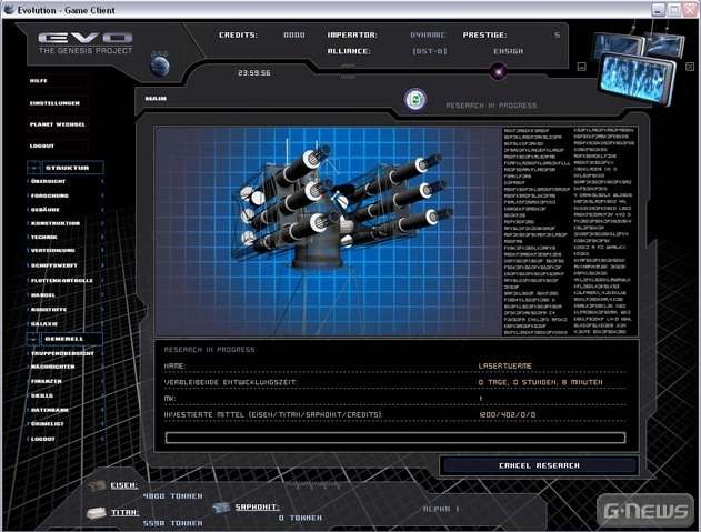 Screenshot Evolution - The Genesis Project