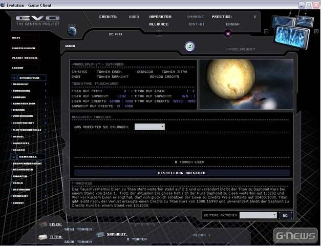 Screenshot Evolution - The Genesis Project