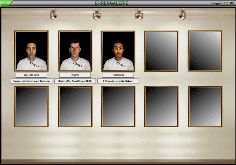 Screenshot FMO-Online Fussball Manager