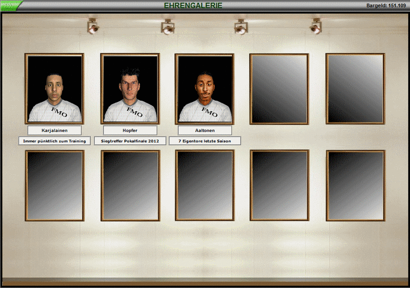 Screenshot FMO-Online Fussball Manager