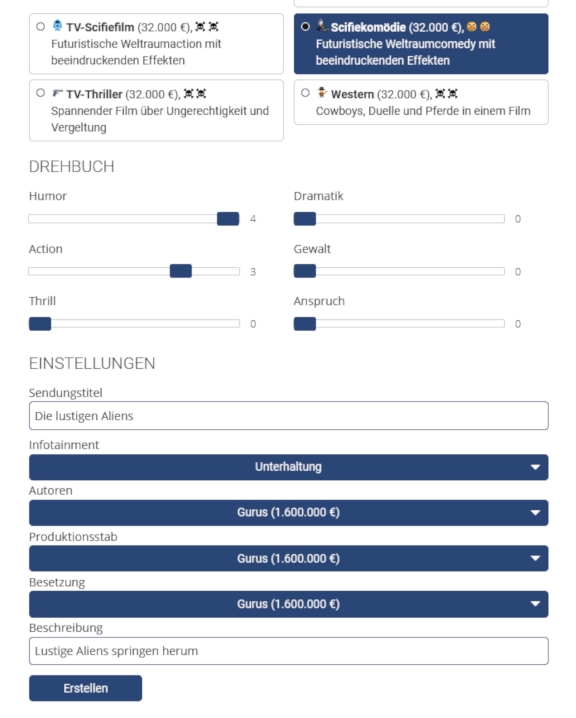 Screenshot Fernseh Tycoon