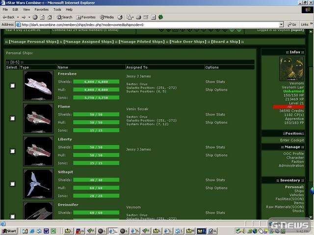 Screenshot Star Wars Combine