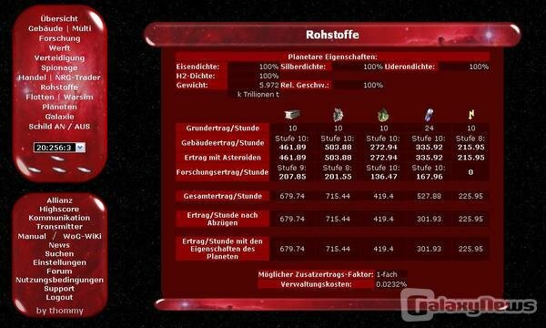 Screenshot War of Galaxy