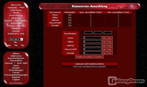 Screenshot War of Galaxy