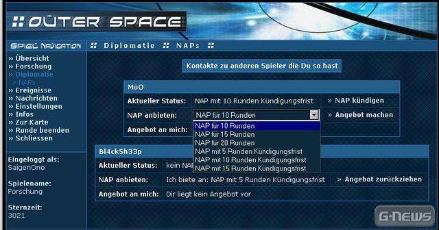 Screenshot Outer Space