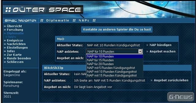 Screenshot Outer Space