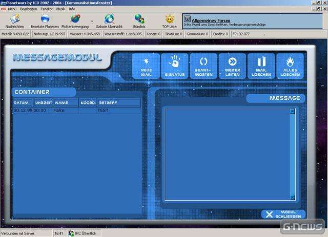 Screenshot PlanetWars