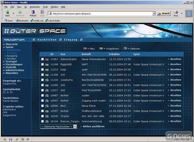 Screenshot Outer Space