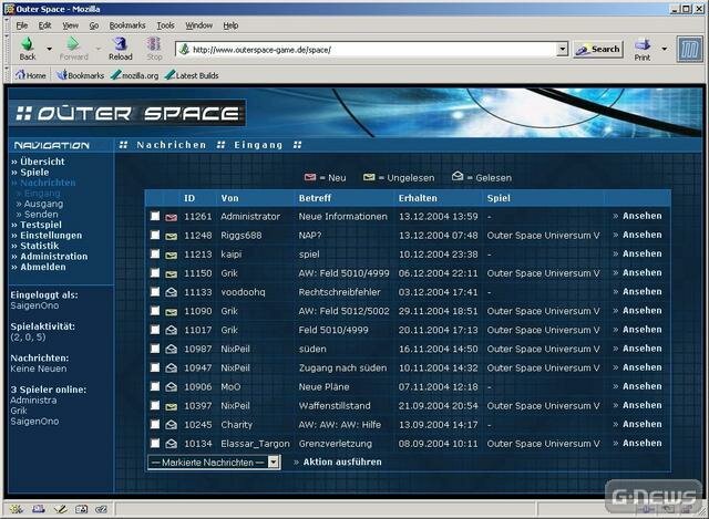 Screenshot Outer Space