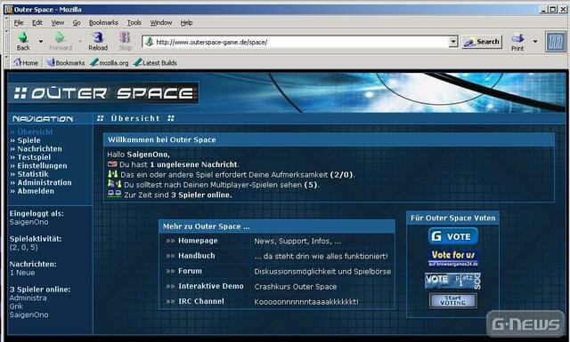Screenshot Outer Space