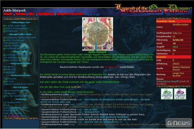 Screenshot Legend of the Green Dragon - Scheibenwelt Edition