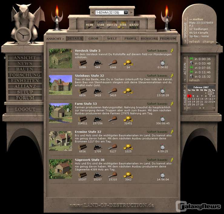 Screenshot Land of Destruction