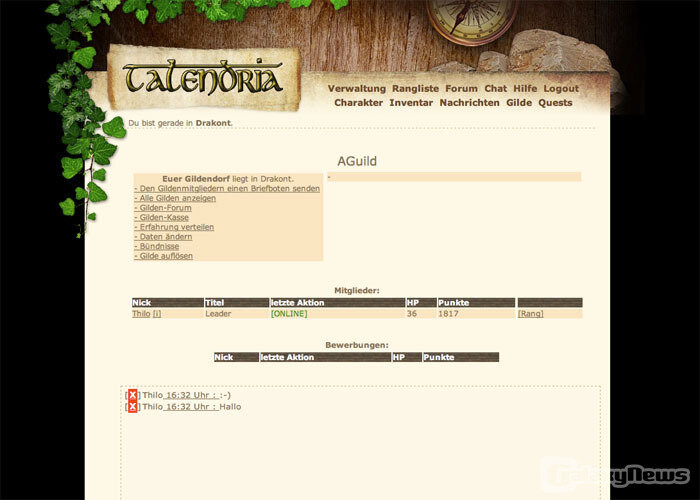 Screenshot Talendria