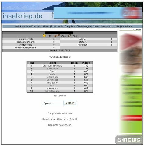 Screenshot Inselkrieg